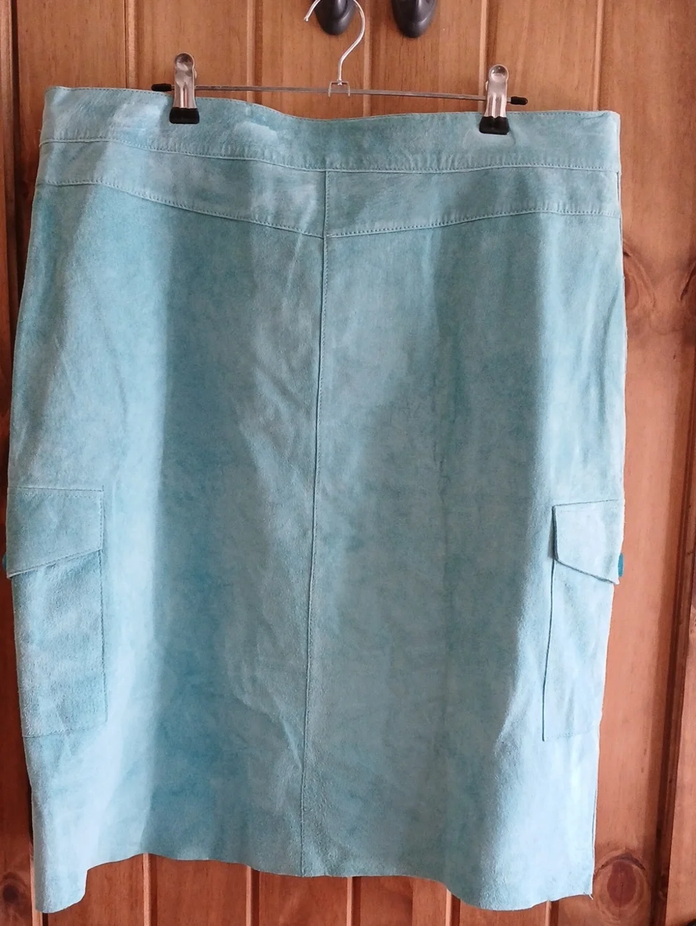 Karen Kane Lifestyle Suede Cargo Skirt - 14